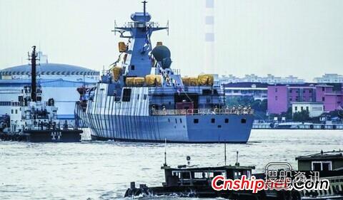 中国船舶工业首艘3000吨级C28A军贸护卫舰下水,护卫舰