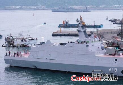 台湾“海军”的“沱江舰”进行首次全马力测试,台湾沱江舰