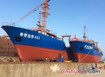 东红船业3000吨冷冻运输船完成船台大合拢,冷冻运输船