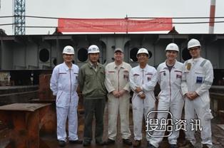 江苏韩通38000DWT散货轮HT38-133顺利上台,江苏货轮印度被扣