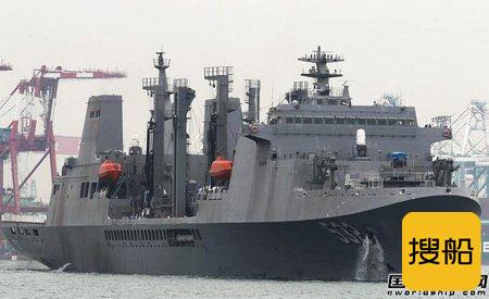 台湾新一代补给舰“磐石舰”下水