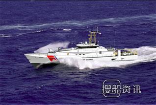 禾东造船厂2艘铝质高速巡逻船交付,江南造船厂
