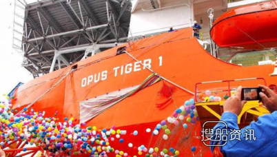 上海船厂首制钻井船“OpusTiger-1”号开始试航,上海船厂钻井驳含泪