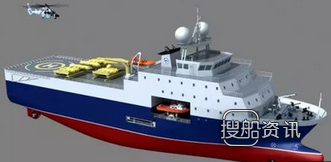 中船集团承建2艘综合物探船,中海油物探船