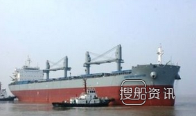 散货船 1艘38800吨散货船试航归来,散货船