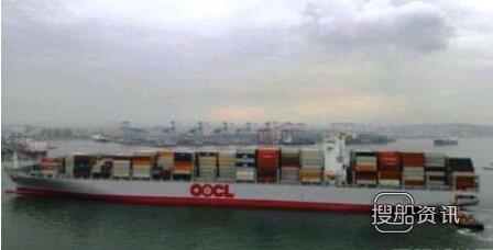 东方海外8888TEU集装箱船首航,集装箱船