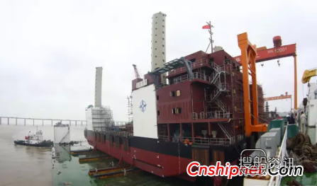 振华重工1000吨自升式风电安装船成功下水,振华重工海上风电