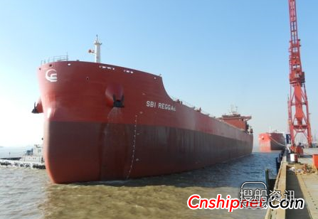 沪东中华82000吨散货船#5船完成试验,82000吨散货船