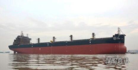 三福船舶6#64000DWT散货船顺利下水,泰州三福船舶工程有限公司