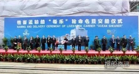 大连中远船务23500㎡大型牲畜运输船正式命名交付,中远运输船多大