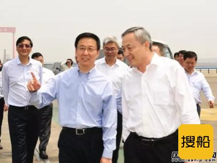 韩正视察调研外高桥海工