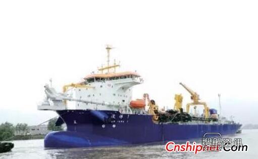 荷兰IHC Kinderdijk船厂21028立方米耙吸式挖泥船试航,天鲲号巨型挖泥船