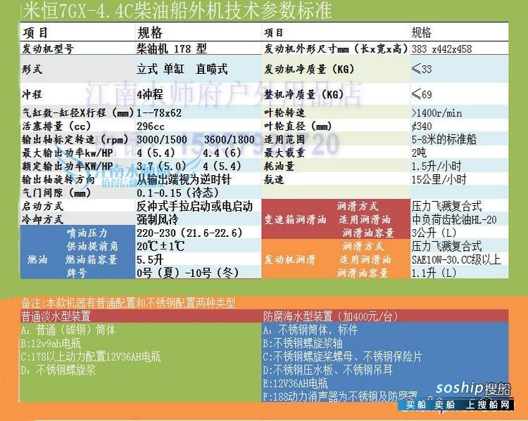 四冲程舷外机 米恒柴油舷外机 四冲程6马力船外挂机