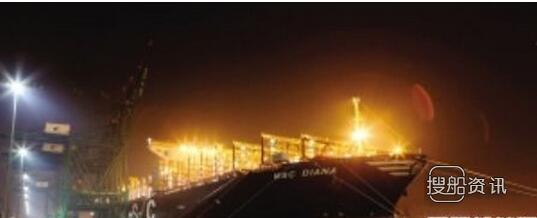 天津港最大的集装箱船 世界最大集装箱船“地中海戴安娜轮”首航天津港,天津港最大的集装箱船