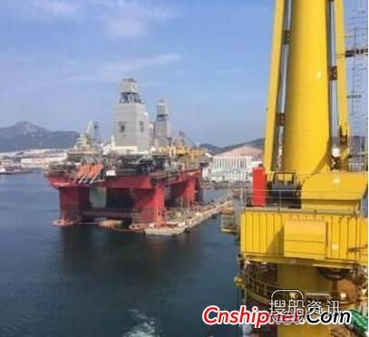 全球最先进超深水半潜式钻井平台“FRIGSTAD SHEKOU”出海试航,超深水半潜式钻井平台