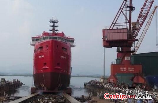 下龙造船厂一艘平台供应船成功下水,世界十大造船厂