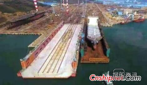 大连船舶重工2000箱集装箱船成功下水,大连船舶重工