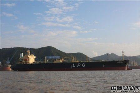 鑫亚船舶维修LPG船“MING LONG”轮顺利续航