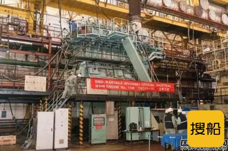 大连船柴成功交验新型绿色环保W5X40-B主机