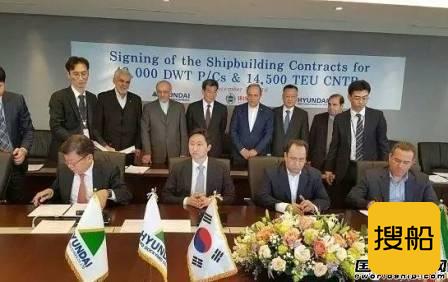 现代重工获伊朗国航10艘新船订单