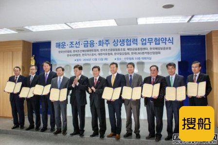 韩国10家产业组织签署造船业合作协议