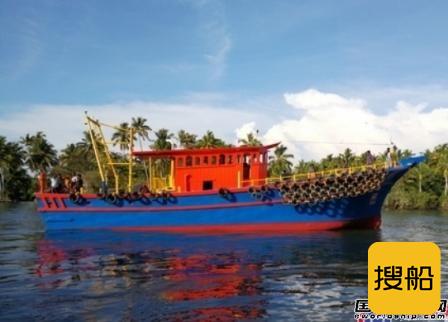 印度首艘使用玉柴YC6T船机拖网渔船试航成功