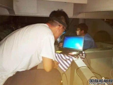 七O二所国内首次完成实船舵空泡观测试验