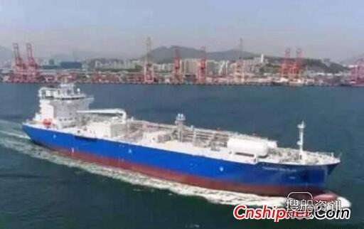 韩进重工28100吨LPG船“Trammo Dietlin”号正式交付,现代重工