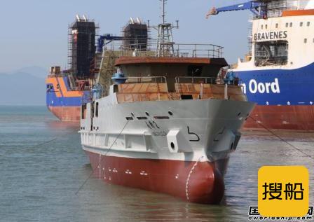 浙江造船300吨级渔业资源调查船“南锋2”号下水