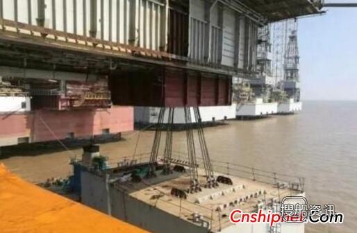 外高桥海工H1379平台顺利完成悬臂梁井架负载试验,外高桥海工