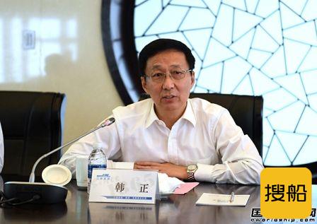 韩正调研江南造船集团