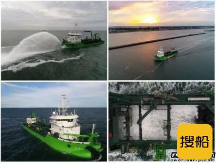全球首艘LNG动力挖泥船完成海试
