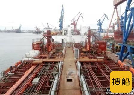 沪东中华38000吨化学品6号船空测完成