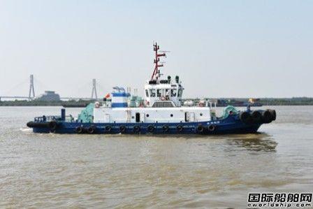 镇江船厂交付青岛港一艘2942kW全回转拖船