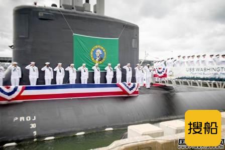 美国海军华盛顿号弗吉尼亚级核潜艇服役