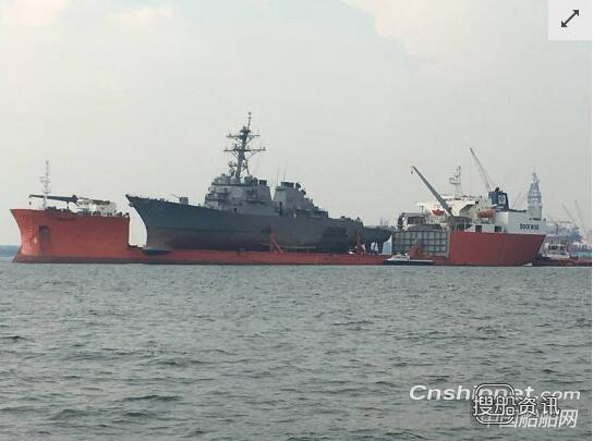 麦凯恩驱逐舰 美军驱逐舰“麦凯恩”号被撞遭中国半潜船“公主抱”,麦凯恩驱逐舰