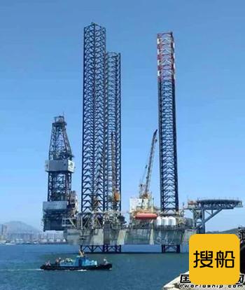 大连中远船务自升试钻井平台（N610）完成耐久试验