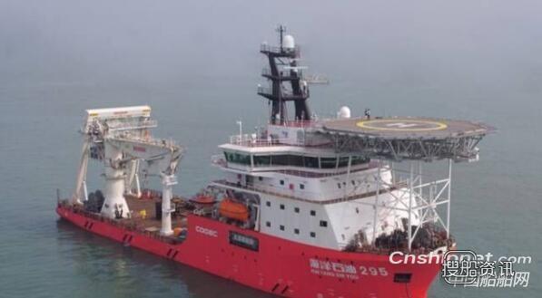 黄埔文冲管道挖沟动力定位工程船“海洋石油295”号签字交付,管道清淤工程