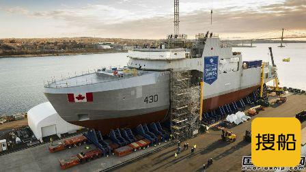 加拿大首艘北极和海上巡逻船完成组装