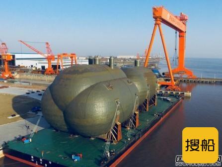 华滋海工交付世界最大C型船用液罐