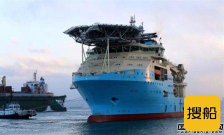 大连中远船务深水海工作业船2号船开航