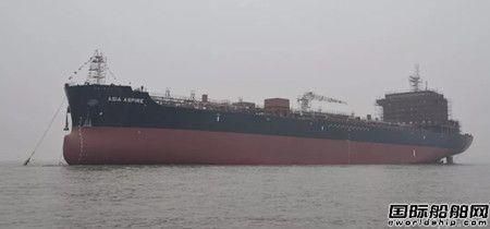 三福船舶首艘34500DWT化学品船顺利下水