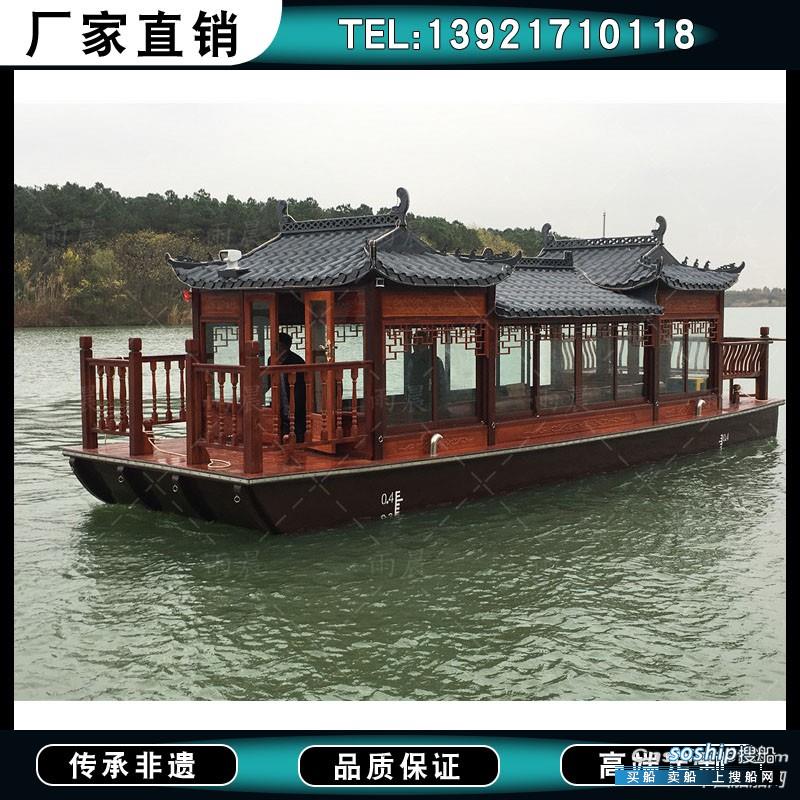山东木船厂出售画舫船水上餐饮船水上宾馆船住宿