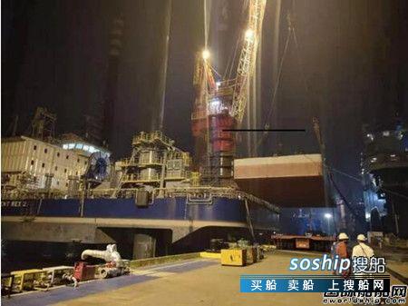 江苏招商重工CMHI-181-2项目完成300吨吊机负荷试验,江苏重工
