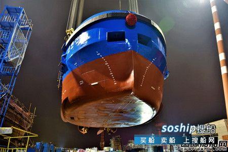 镇江船厂为中远海运散运建造系列工作船第4艘吊装下水,中远船厂怎么样