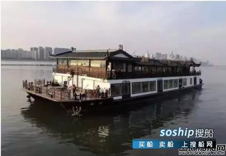 钱航船舶交付钱塘江流域最大电动双体仿古游船,钱塘江 游船