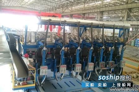 中船九院总包外高桥临港海工T型材自动生产线试运行,外高桥海工