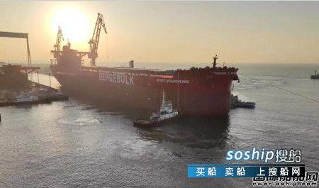 渤船重工一艘210000吨散货船提前下水,210000什么意思