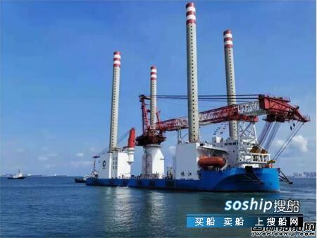 武汉船机建造国内首座1200吨自航自升式风电安装平台完工,什么的航船