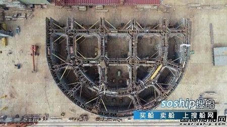 扬子鑫福建造常泰长江大桥5#墩钢沉井顺利进坞,常泰长江大桥最新消息